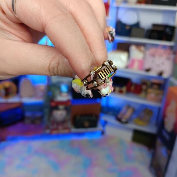 New Unused Dior Jador Gold Plated Ring Size 6 - Picture 7 of 7